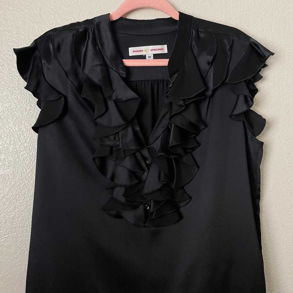 Amanda Uprichard Dress Womens Medium Black Mini S… - image 2