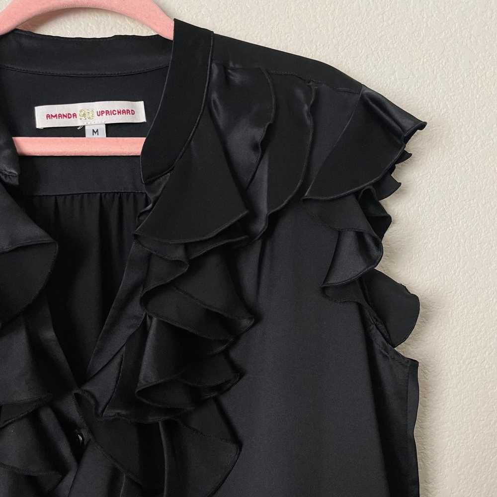 Amanda Uprichard Dress Womens Medium Black Mini S… - image 4