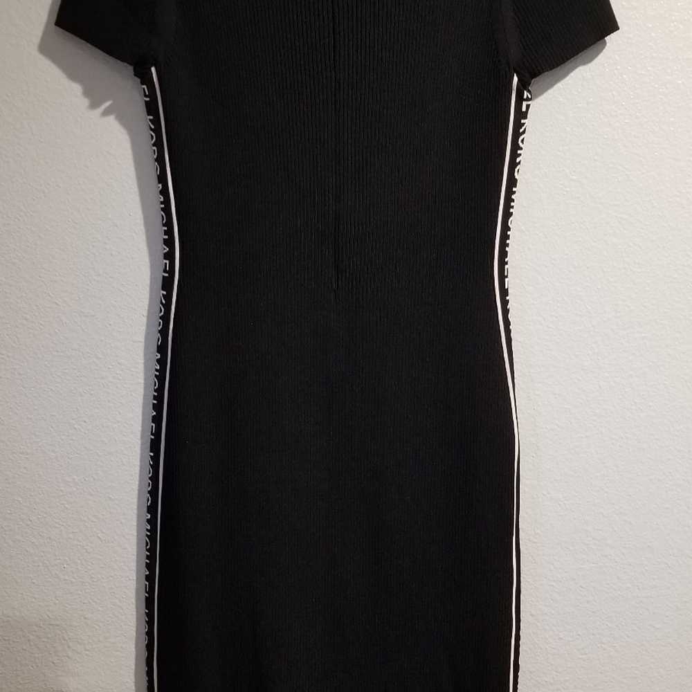 Michael Kors Women Bodycon Logo Knit Dress Black L - image 2