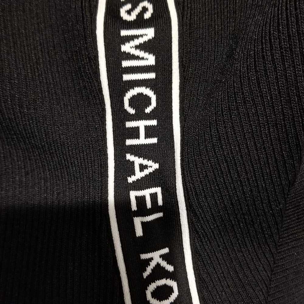 Michael Kors Women Bodycon Logo Knit Dress Black L - image 4