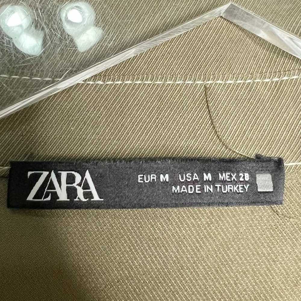 Zara M Womens Utility Khaki Straight Leg Jumpsuit… - image 3