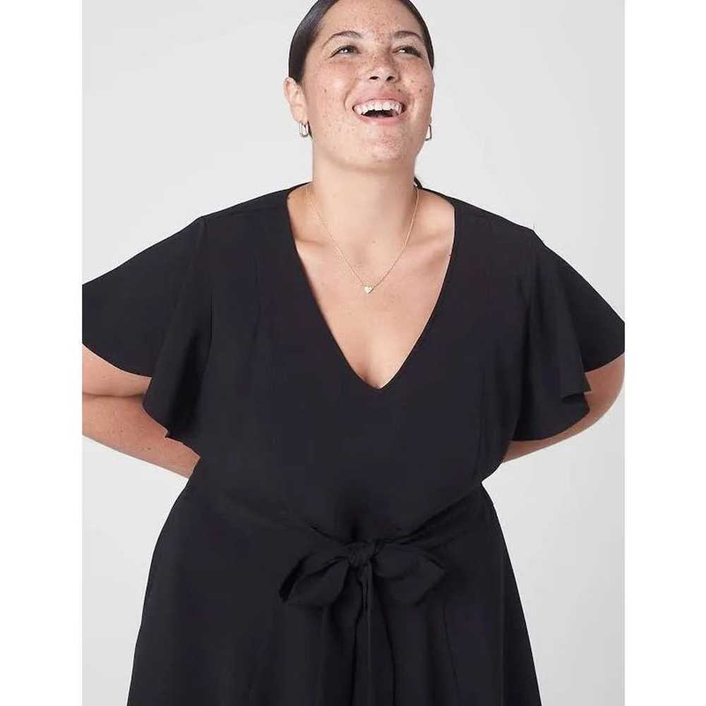 Lane Bryant Lena Midi Dress Black Plus Size 20 Fo… - image 11