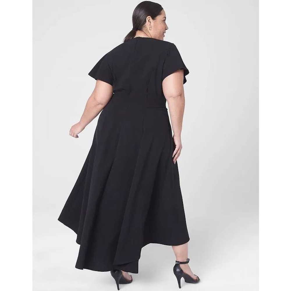 Lane Bryant Lena Midi Dress Black Plus Size 20 Fo… - image 2