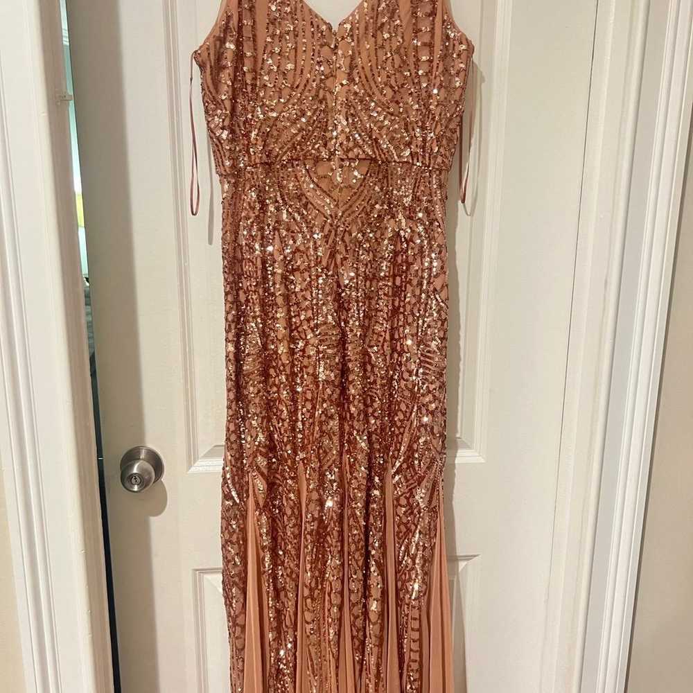 Rose Gold Long Dress - image 4