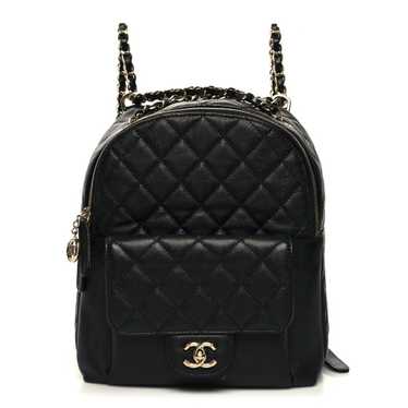 CHANEL Caviar Quilted Medium Zip Around Backpack B