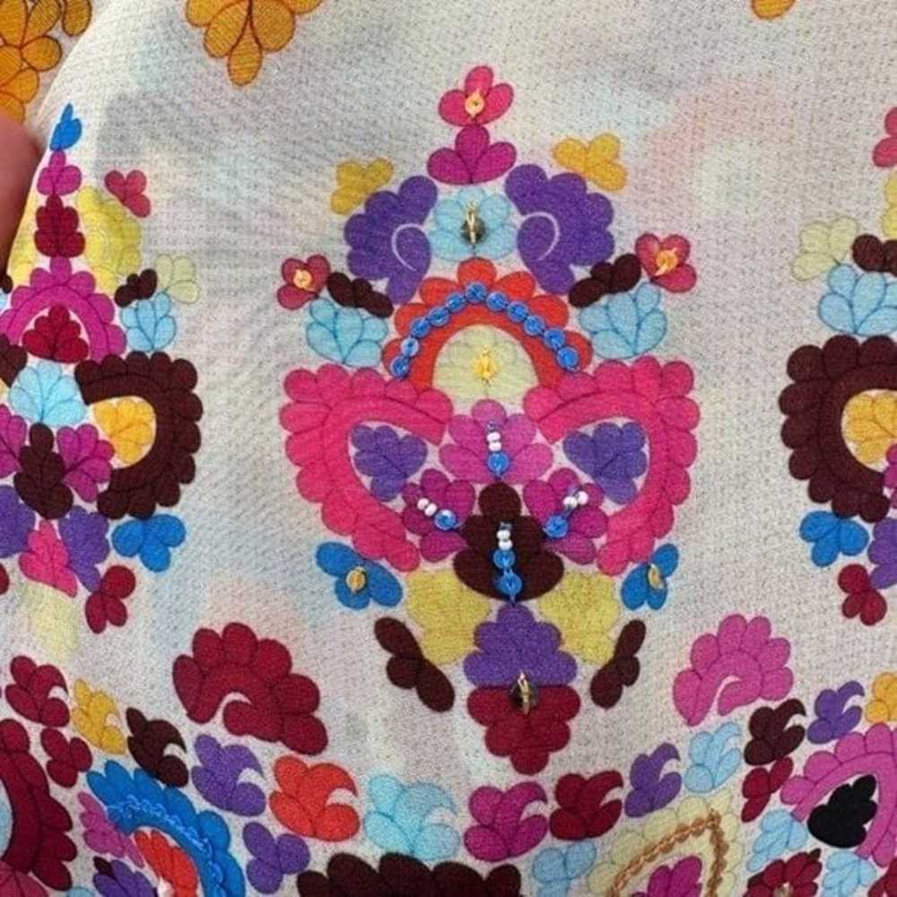 Anthropologie Tanvi Kedia Caltha Floral Embroider… - image 8
