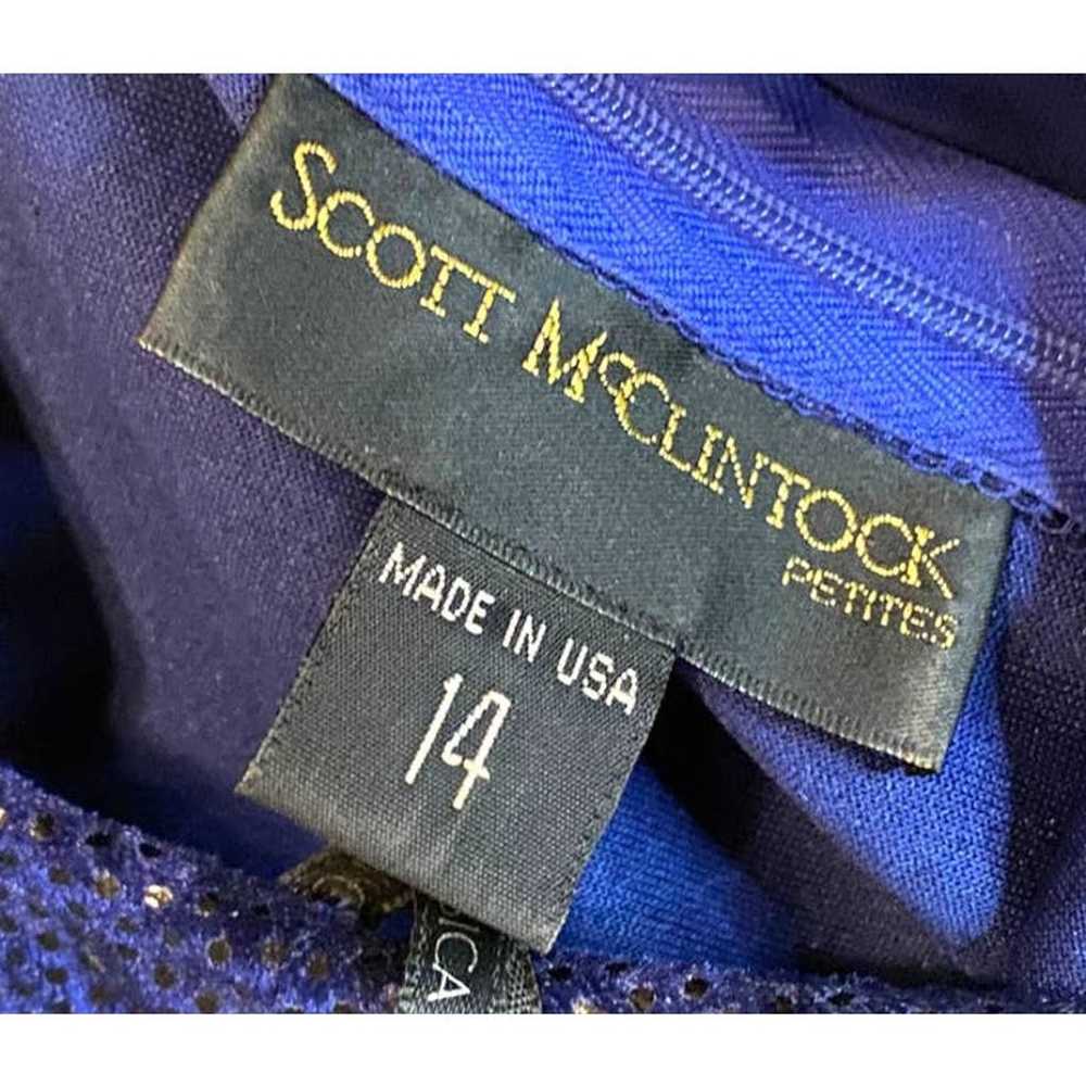 Scott McClintock Y2K-Era Indigo Velvet Metallic F… - image 10