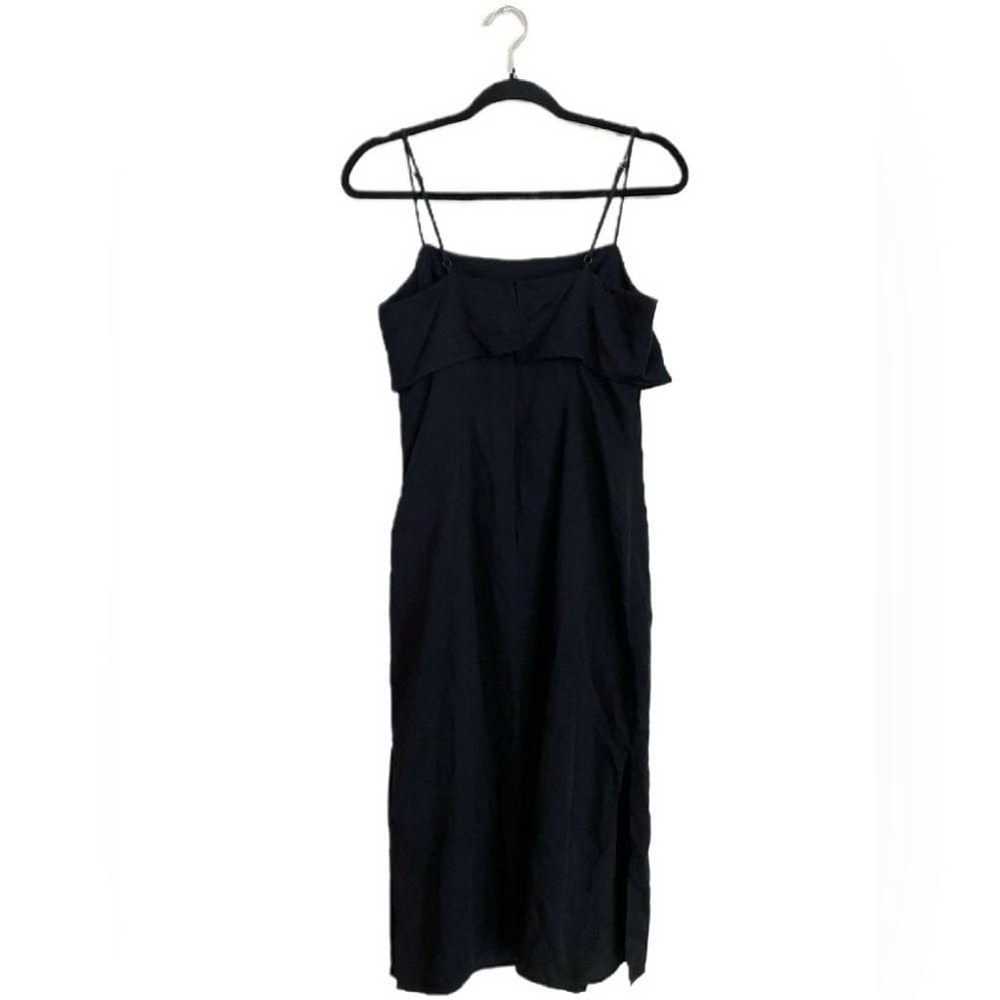 By Anthropologie Slim Linen Midi Dress in Black S… - image 3