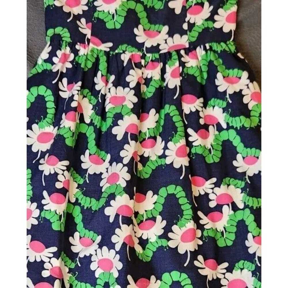 LILLY PULITZER Blue Pink Floral Yum Yum Caterpill… - image 3