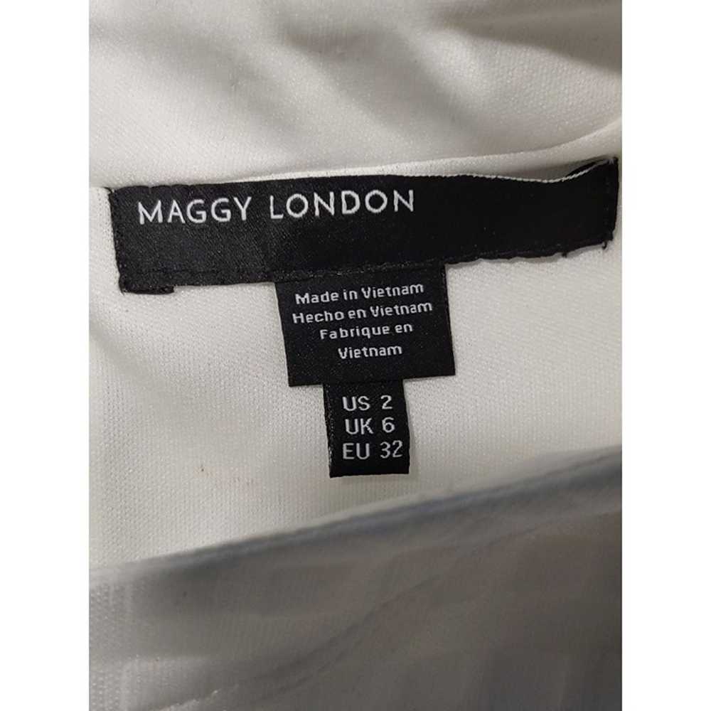 Maggy London Shift Dress Women Sz 2 Square Textur… - image 7