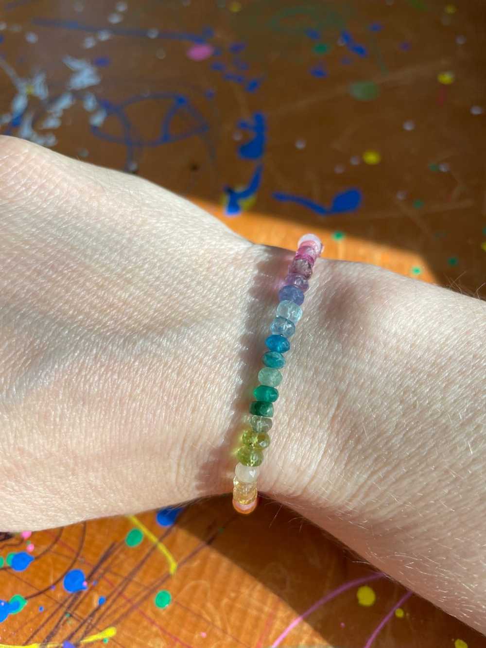 Handmade Rainbow gemstone bracelet | Used,… - image 2