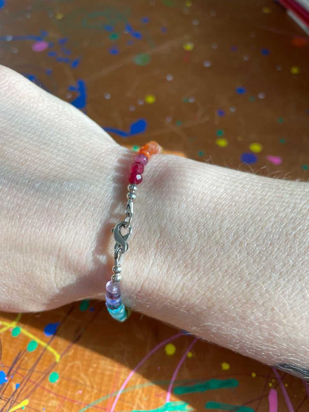 Handmade Rainbow gemstone bracelet | Used,… - image 4