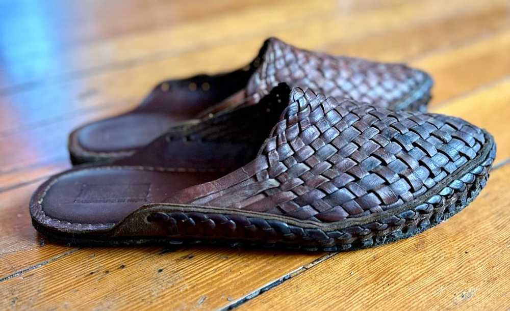 Mohinders Woven City Slipper / Oiled Leather (10)… - image 2