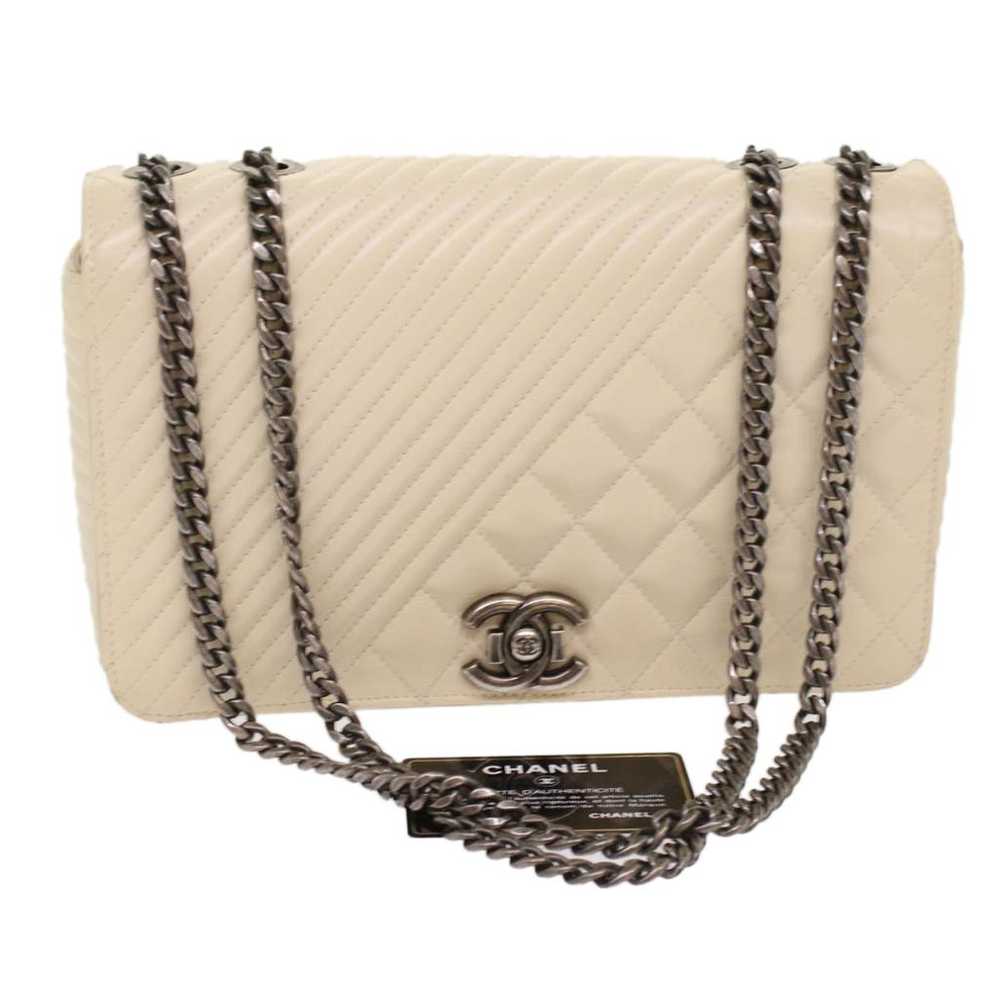 Chanel Coco boy leather handbag - image 11