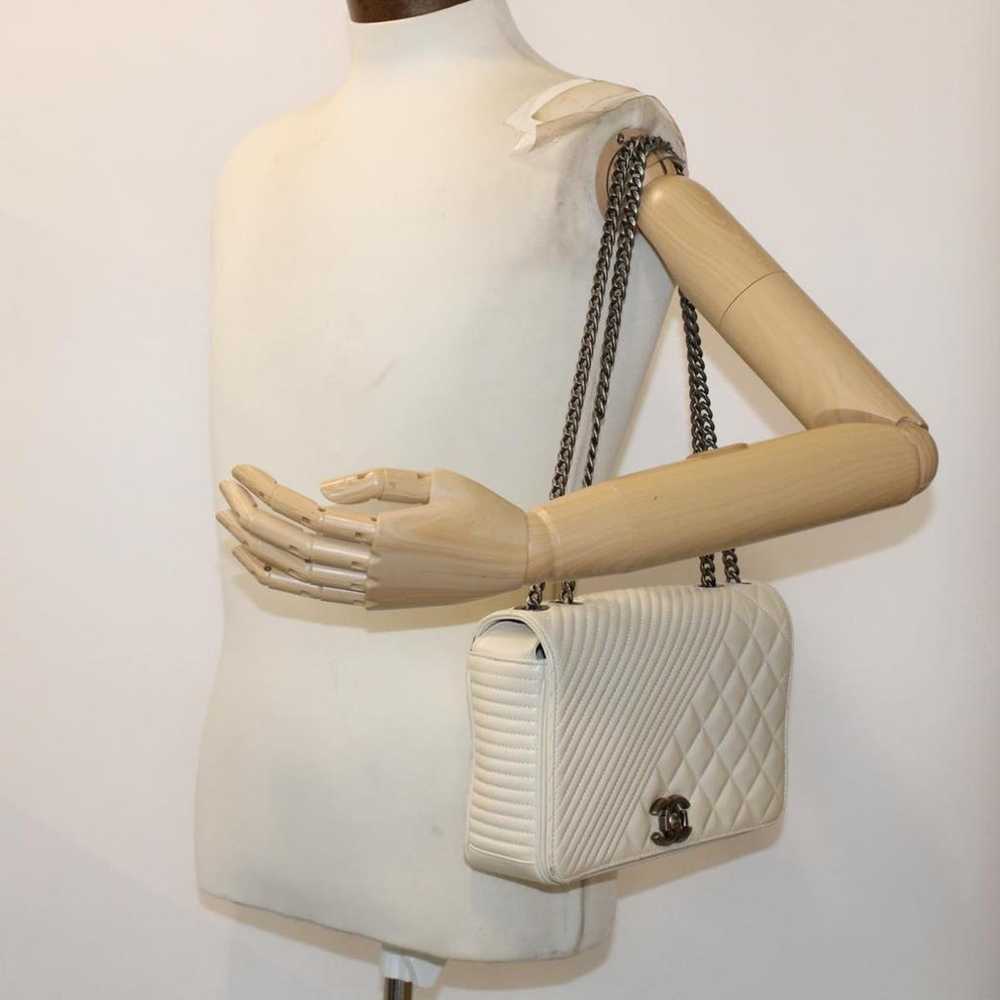 Chanel Coco boy leather handbag - image 7