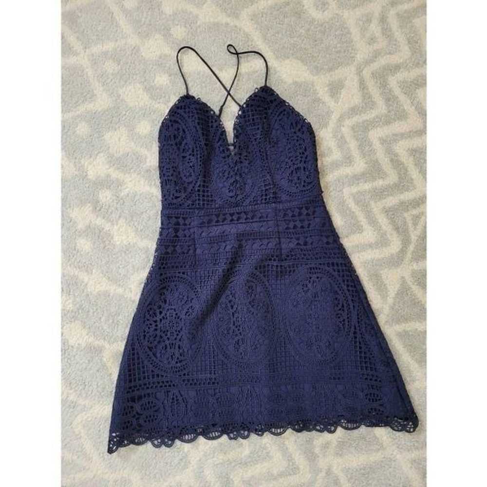 Lovers and Friends Orchard Dress in Navy S D46 - image 4
