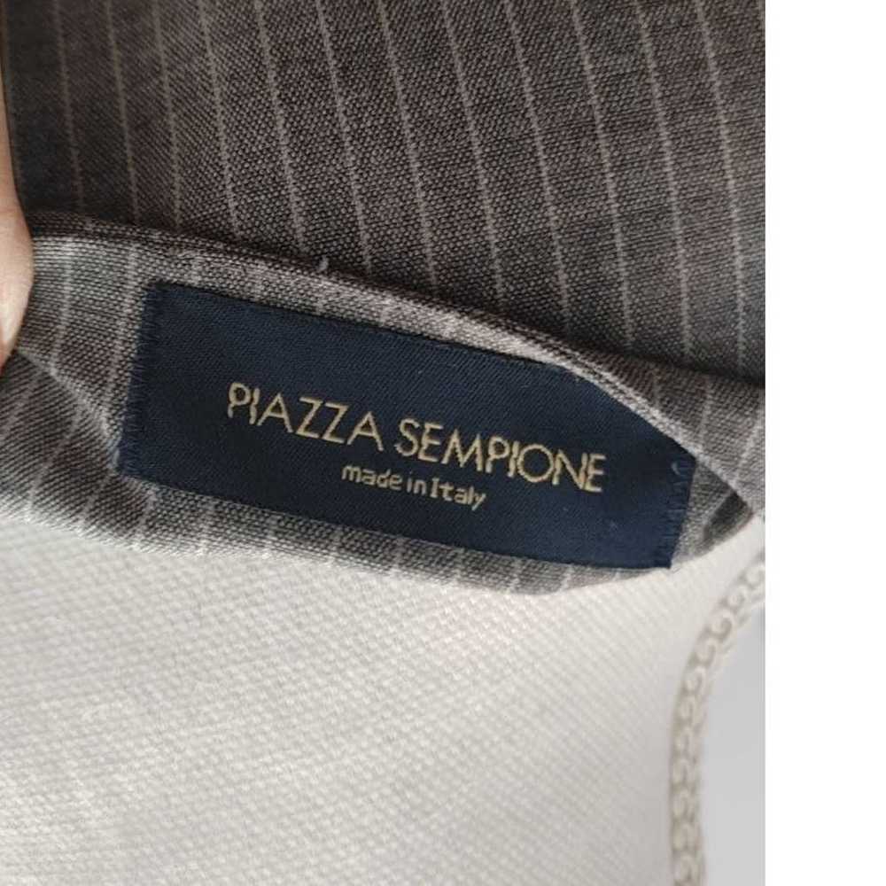 Piazza Sempione Dress Shift Pinstripe Gray White … - image 6