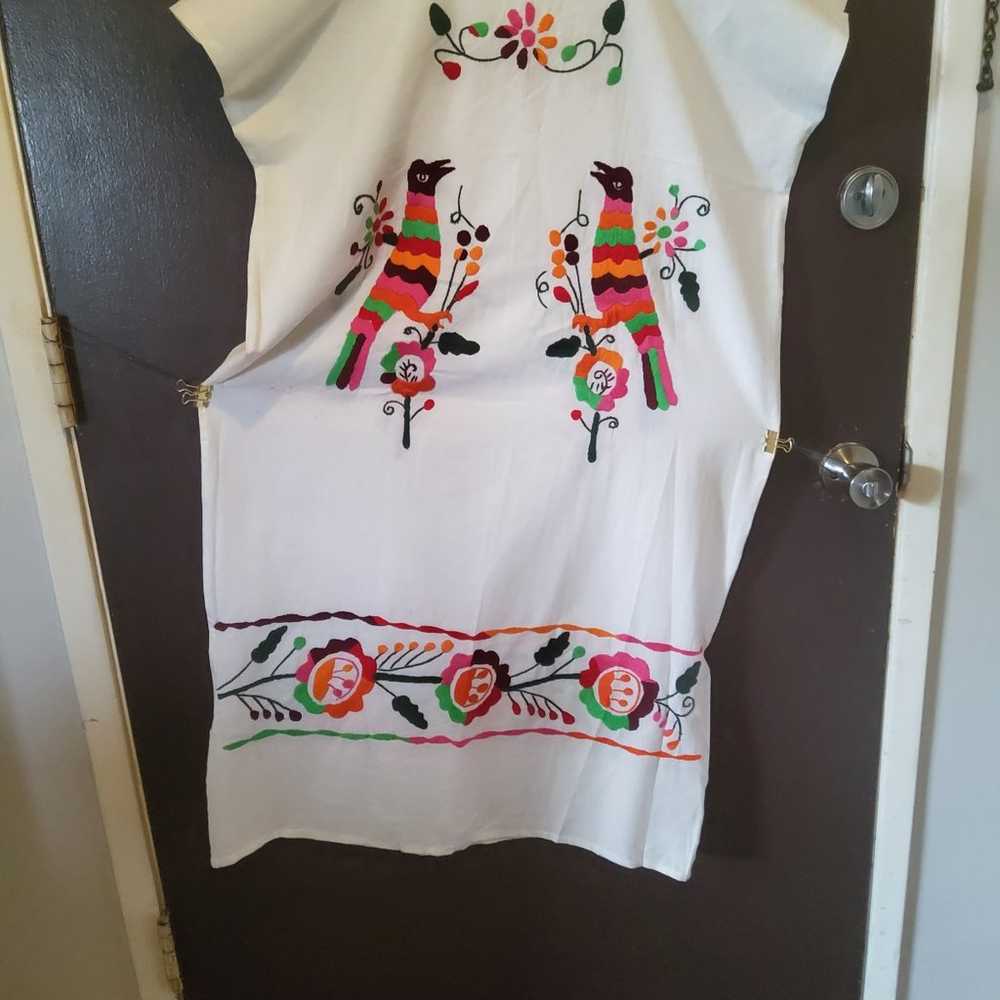 Otomi Dress, Mexico - 24" W x 43" L  Mexican embr… - image 4