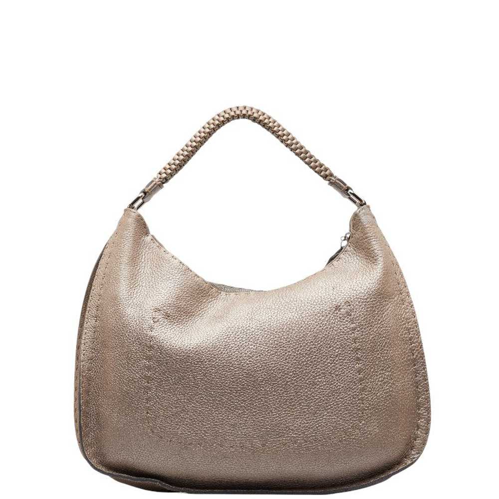Leather Selleria Hobo Bag - '10s - image 3