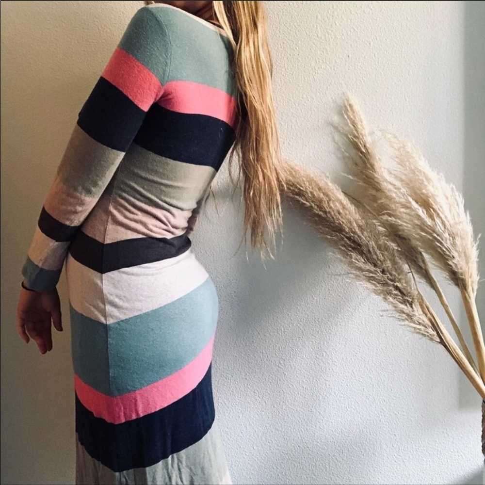 ANTHROPOLOGIE SPLENDID Blue Pink Tan Grey Striped… - image 4