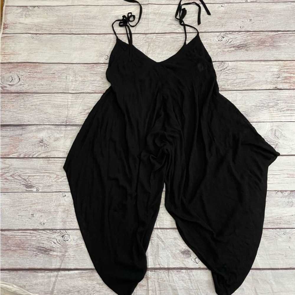 Free People El Porto Jumpsuit Black Rare HTF size… - image 4