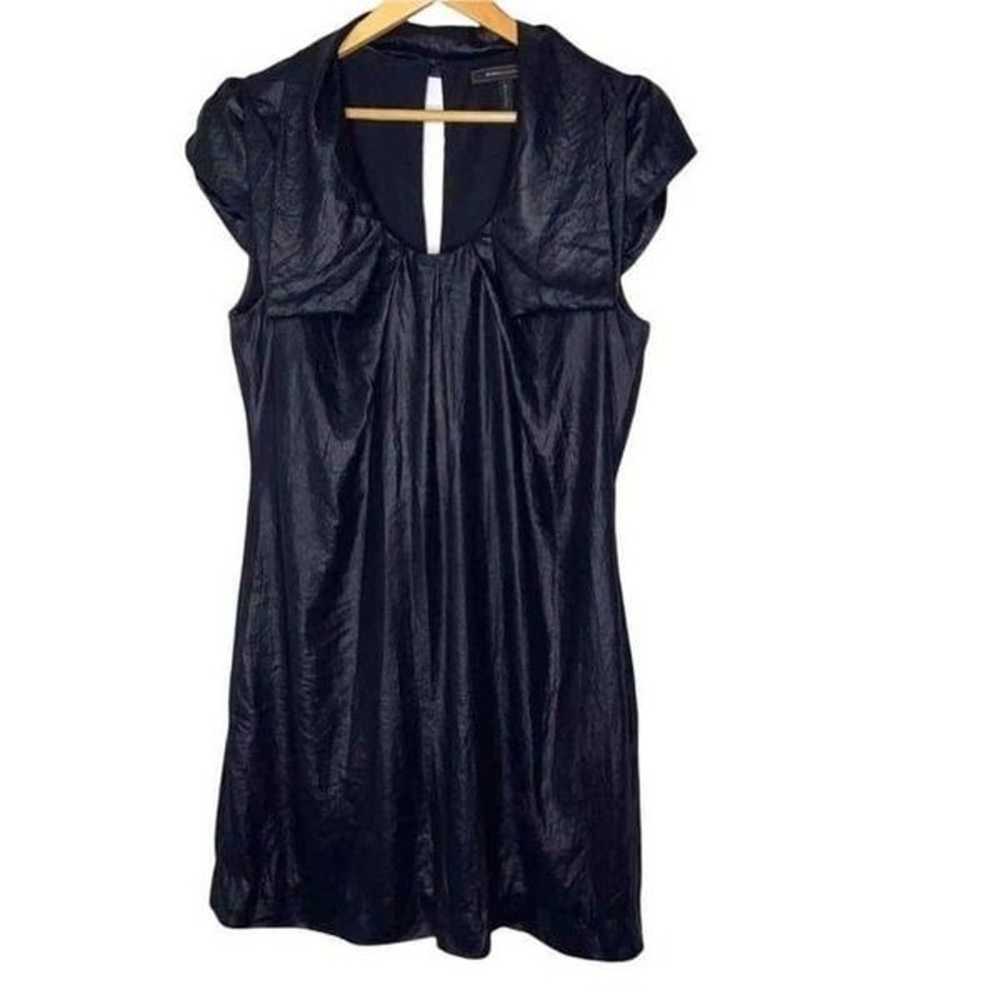 BCBGMAXAZRIA Black Shift Dress Size Medium Keyhol… - image 11