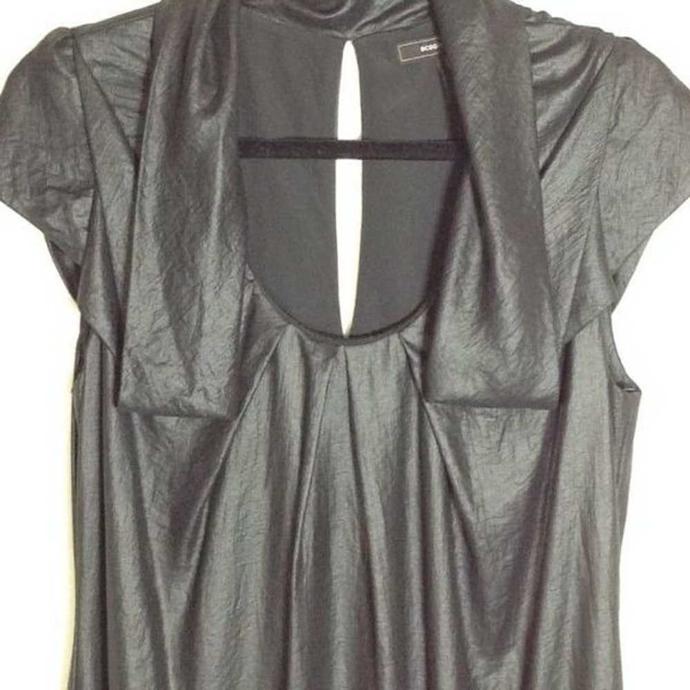 BCBGMAXAZRIA Black Shift Dress Size Medium Keyhol… - image 4