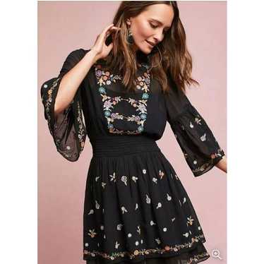 Maeve Anthropologie Anfisa Embroidered Tunic Dress