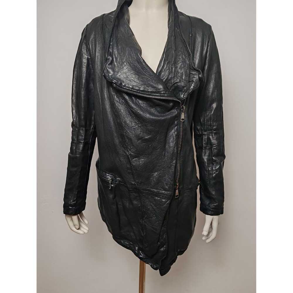 Giorgio Brato Leather biker jacket - image 3