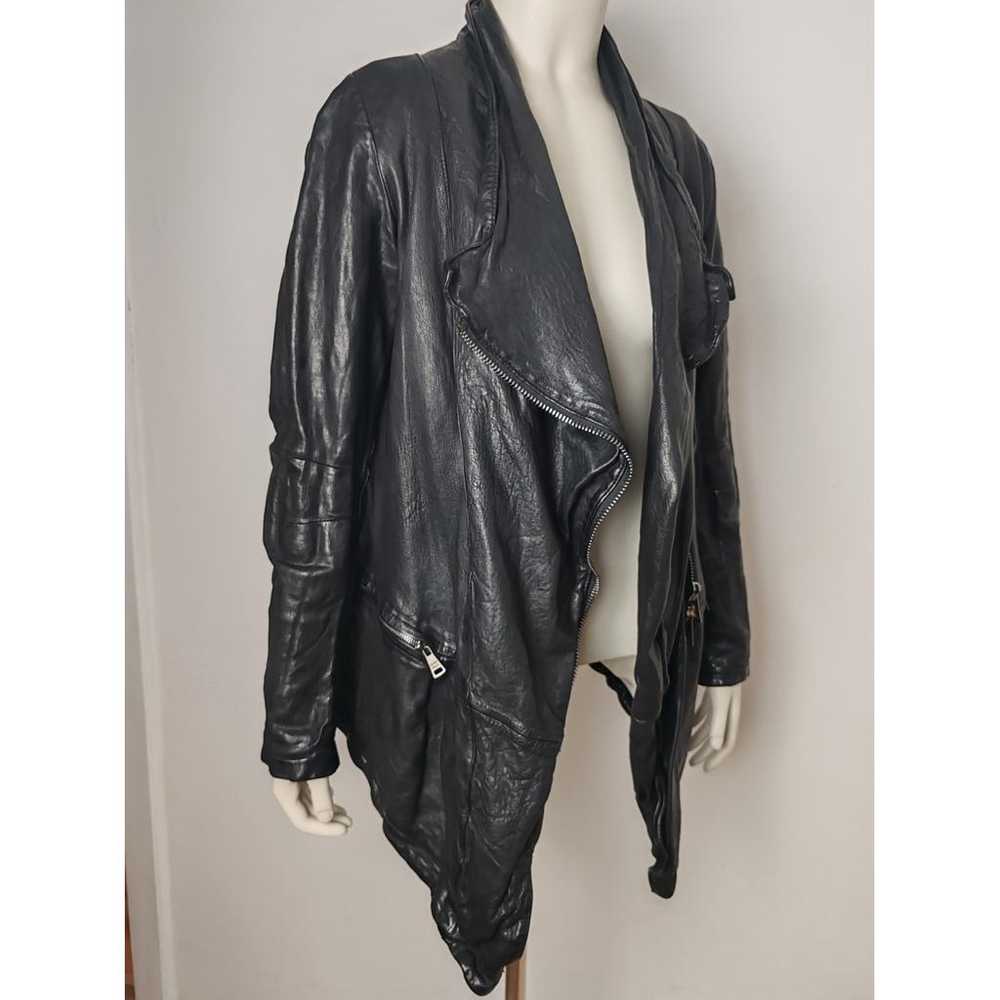 Giorgio Brato Leather biker jacket - image 4