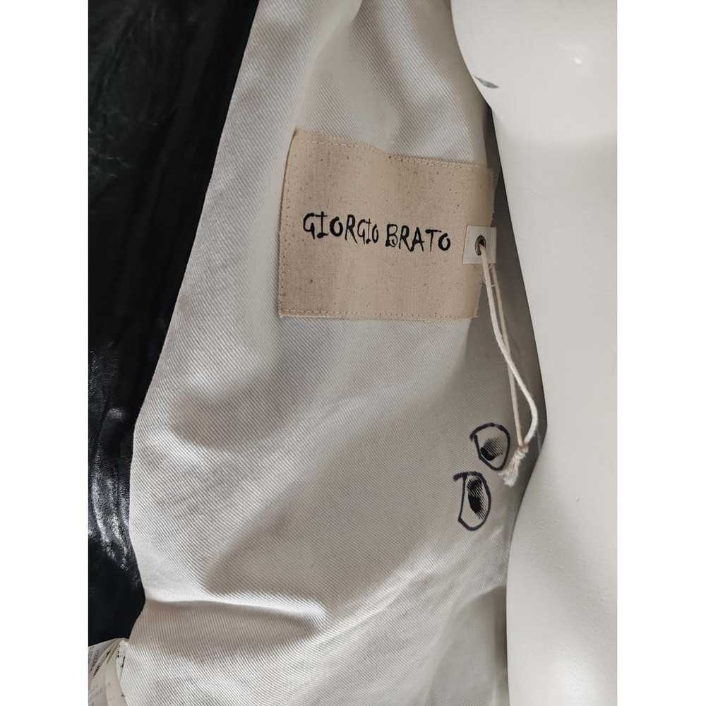 Giorgio Brato Leather biker jacket - image 9