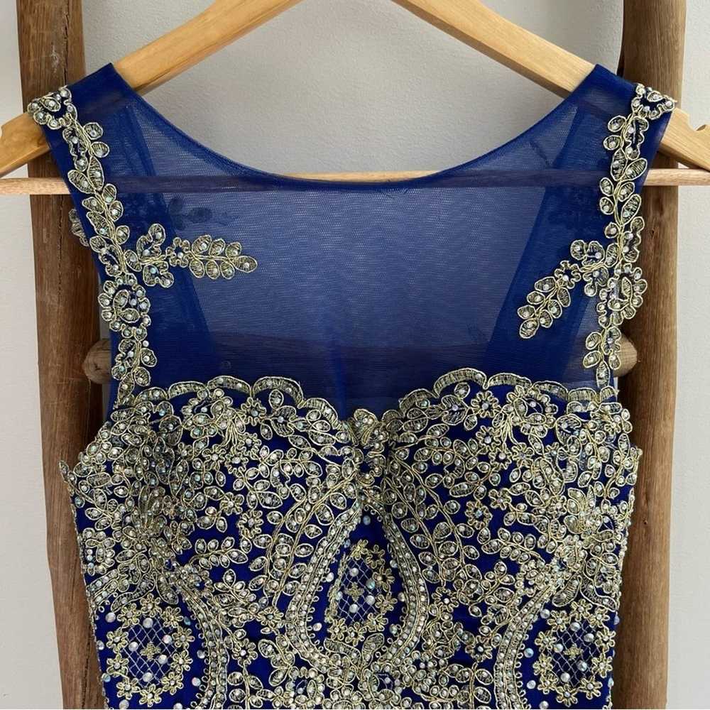[anny lee] embroidered rhinestone mini dress coba… - image 3