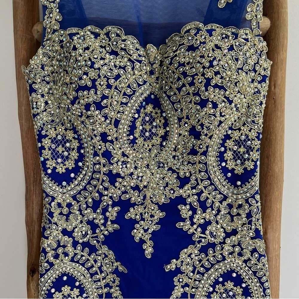 [anny lee] embroidered rhinestone mini dress coba… - image 7