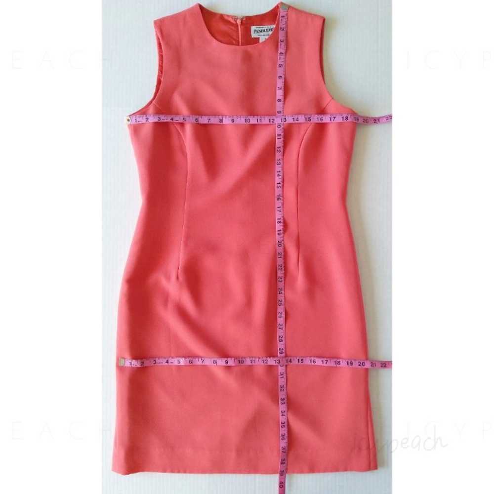 Pendleton Vtg 90s Dress Size 12 Coral Melon Sleev… - image 5