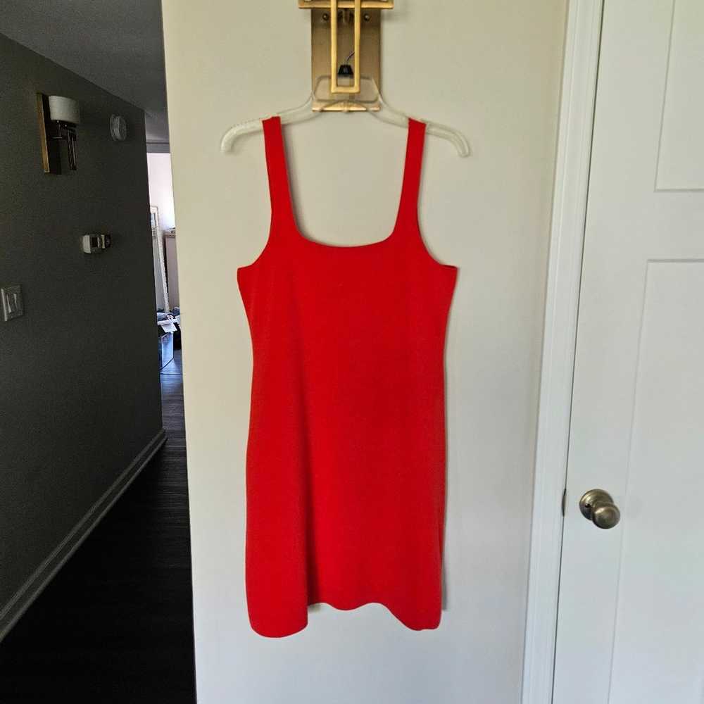 J. Crew Red Squareneck Mini Sweater-Dress NWOT Si… - image 2