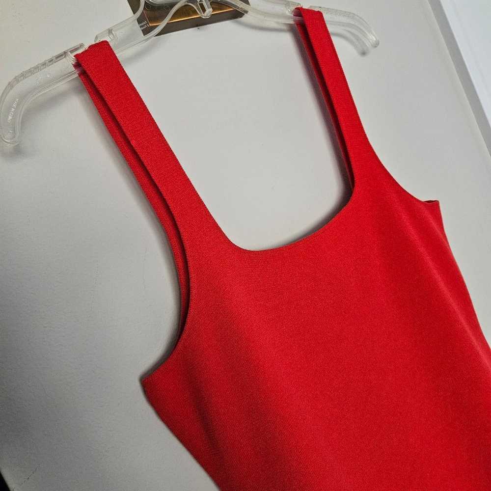 J. Crew Red Squareneck Mini Sweater-Dress NWOT Si… - image 3