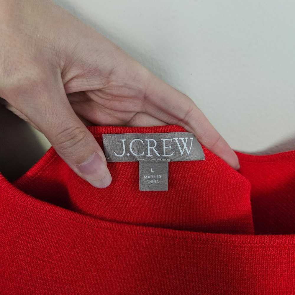 J. Crew Red Squareneck Mini Sweater-Dress NWOT Si… - image 5