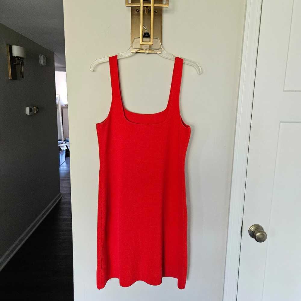 J. Crew Red Squareneck Mini Sweater-Dress NWOT Si… - image 9