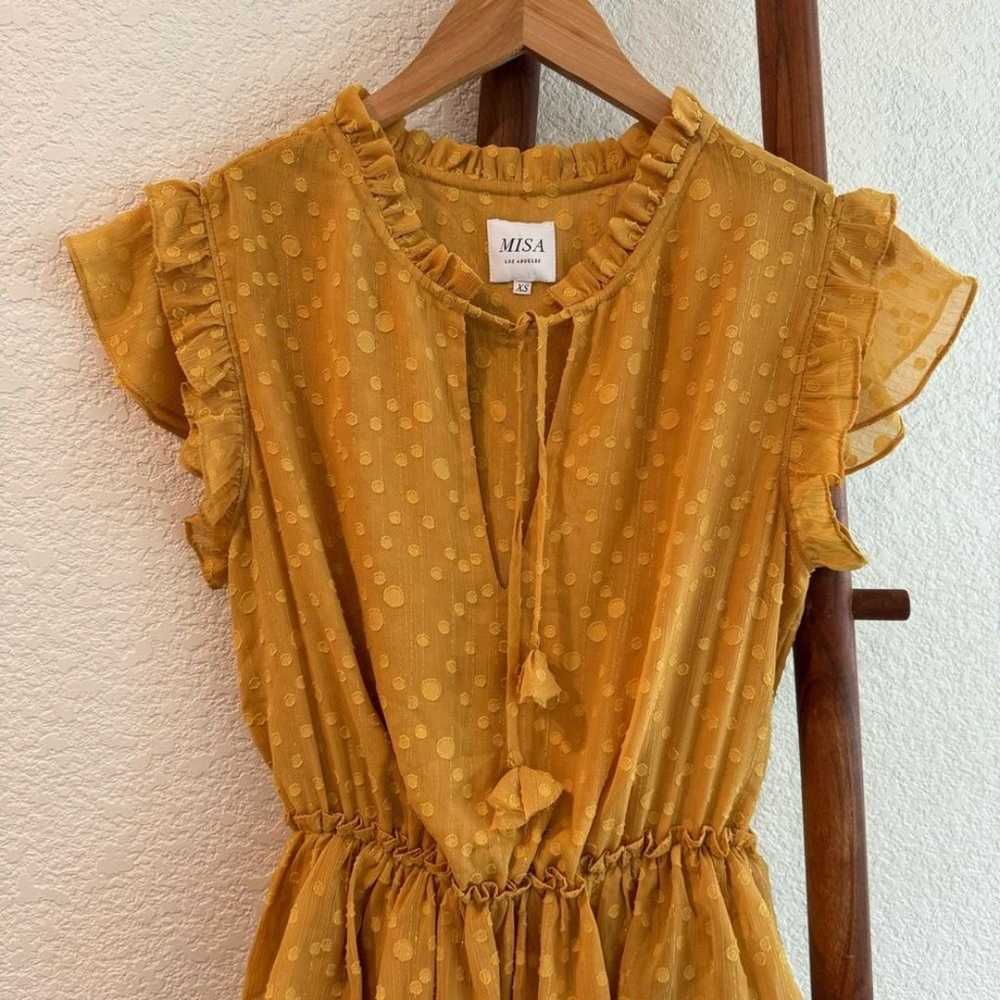 Misa Los Angeles Lilian Mini Dress in Saffron Yel… - image 4