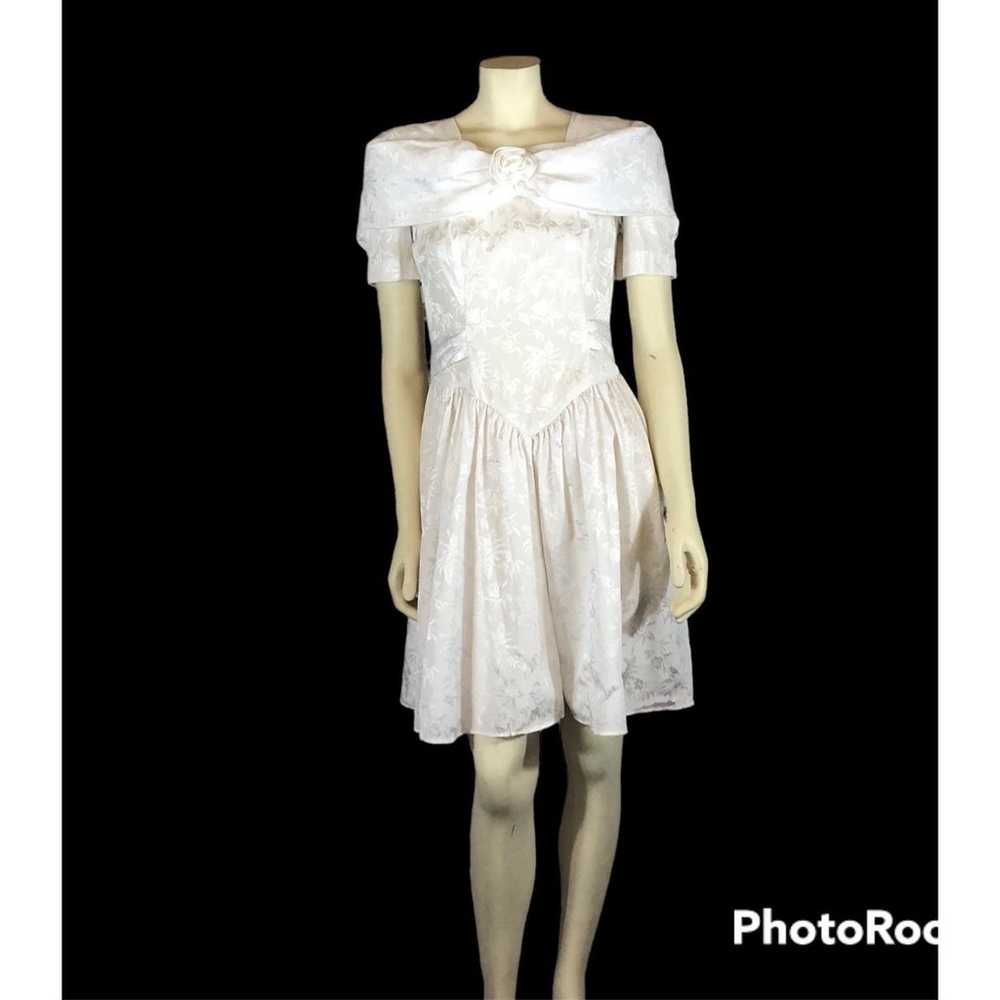 Vintage1980's  D.B.Y white 1980’s dress size 3 - image 2