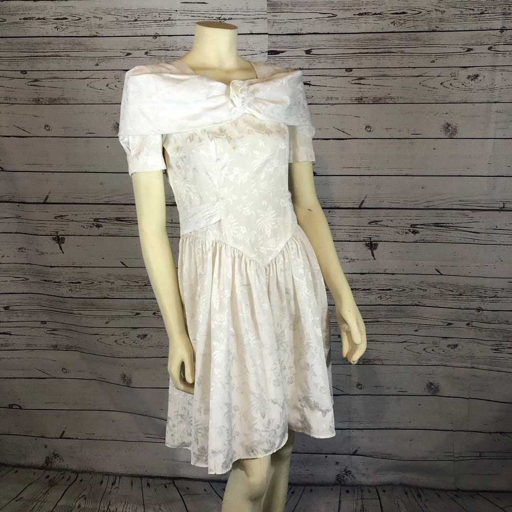 Vintage1980's  D.B.Y white 1980’s dress size 3 - image 6