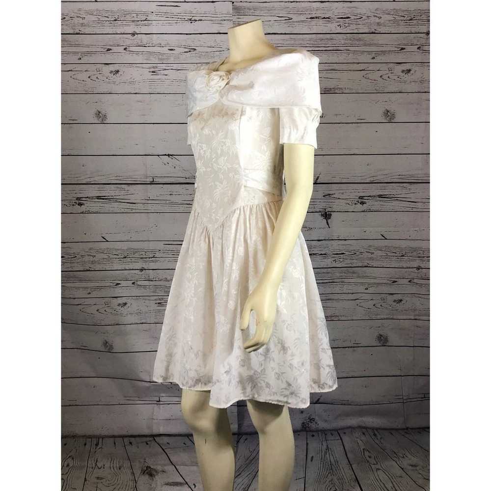Vintage1980's  D.B.Y white 1980’s dress size 3 - image 9
