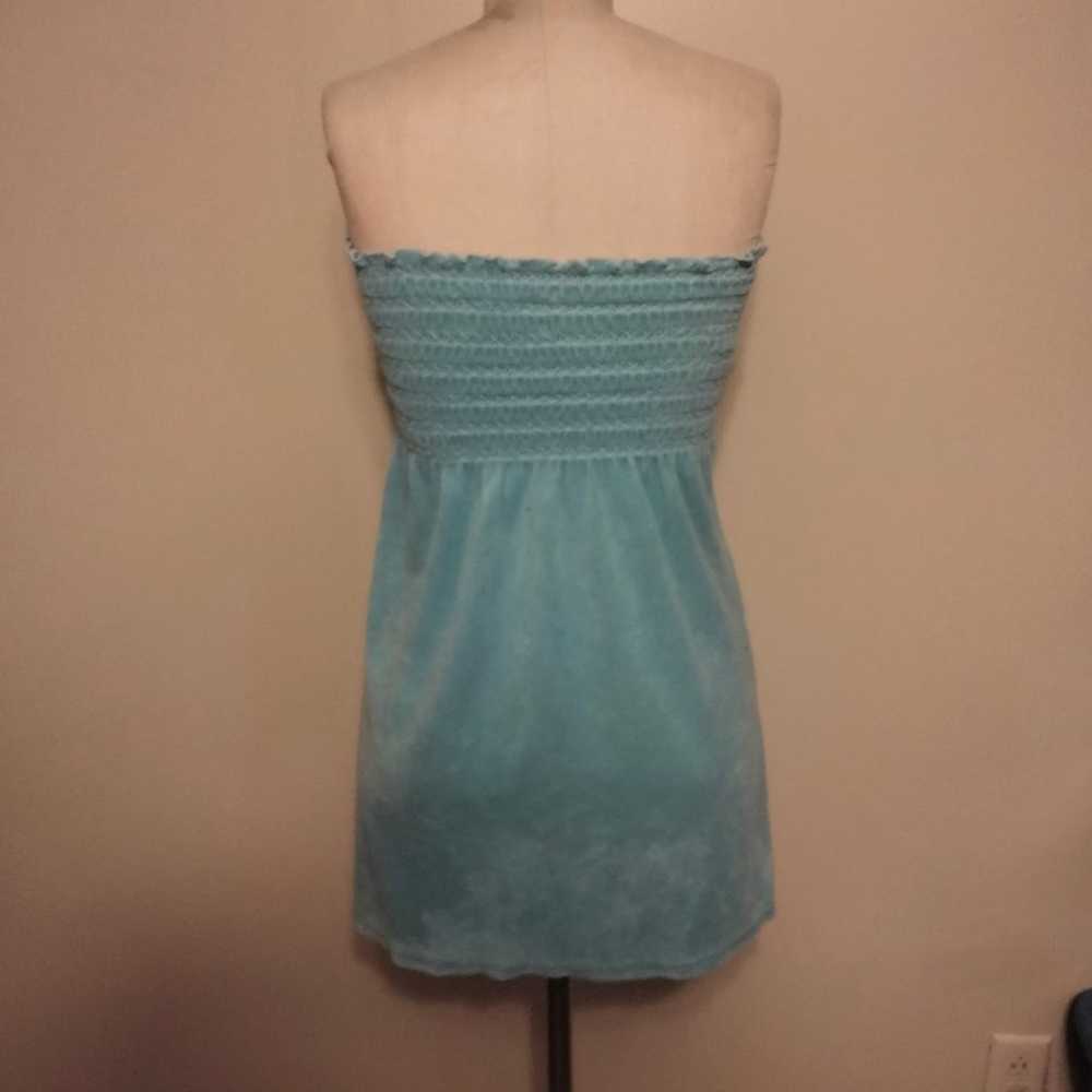 Juicy Couture Vintage Y2K Blue Terry Cloth Strapl… - image 4