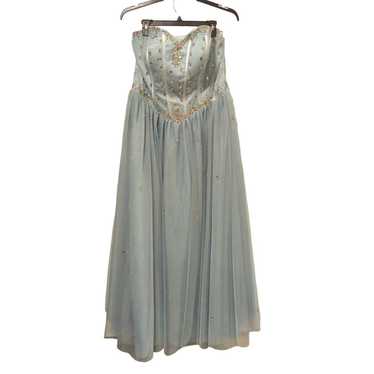 Sweetheart Formal Gown, Light Blue/Silver, NWOT, … - image 1