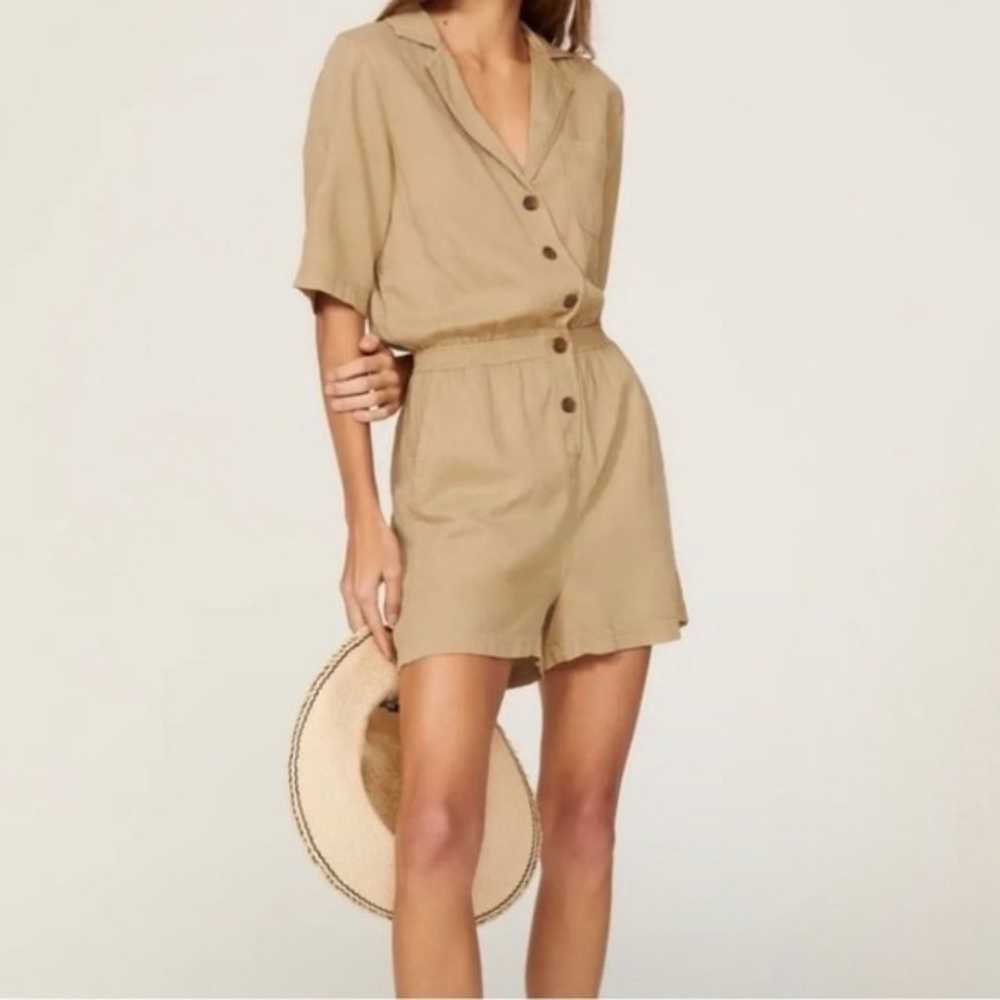 Faherty Arlie Day Romper In Summer Sand Size XXL - image 1