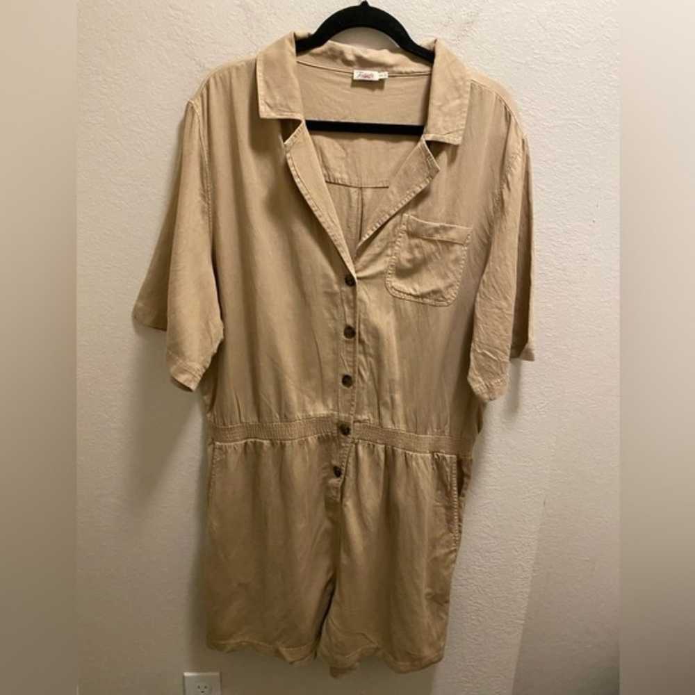 Faherty Arlie Day Romper In Summer Sand Size XXL - image 4