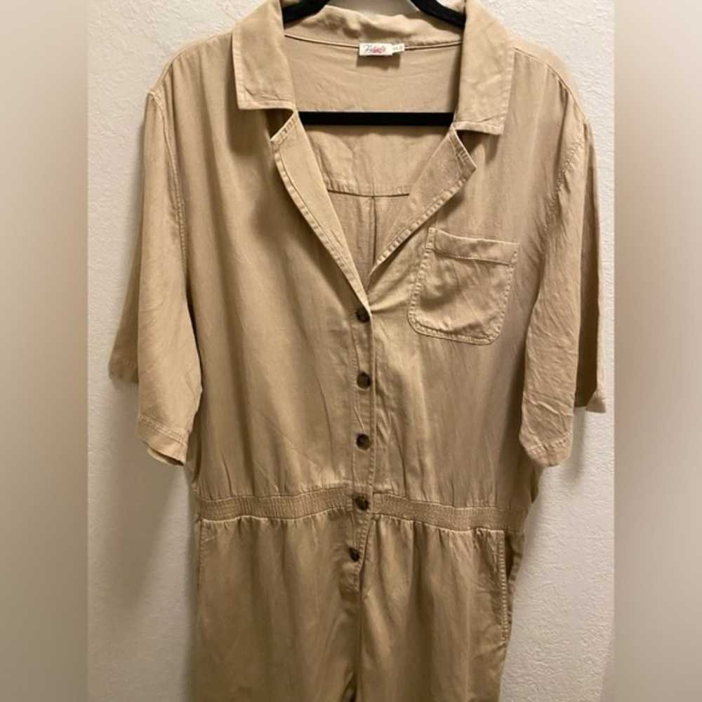 Faherty Arlie Day Romper In Summer Sand Size XXL - image 5