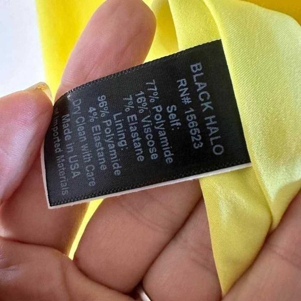 Black Halo Pabla Yellow A-Line Mini Dress Ruffle … - image 12