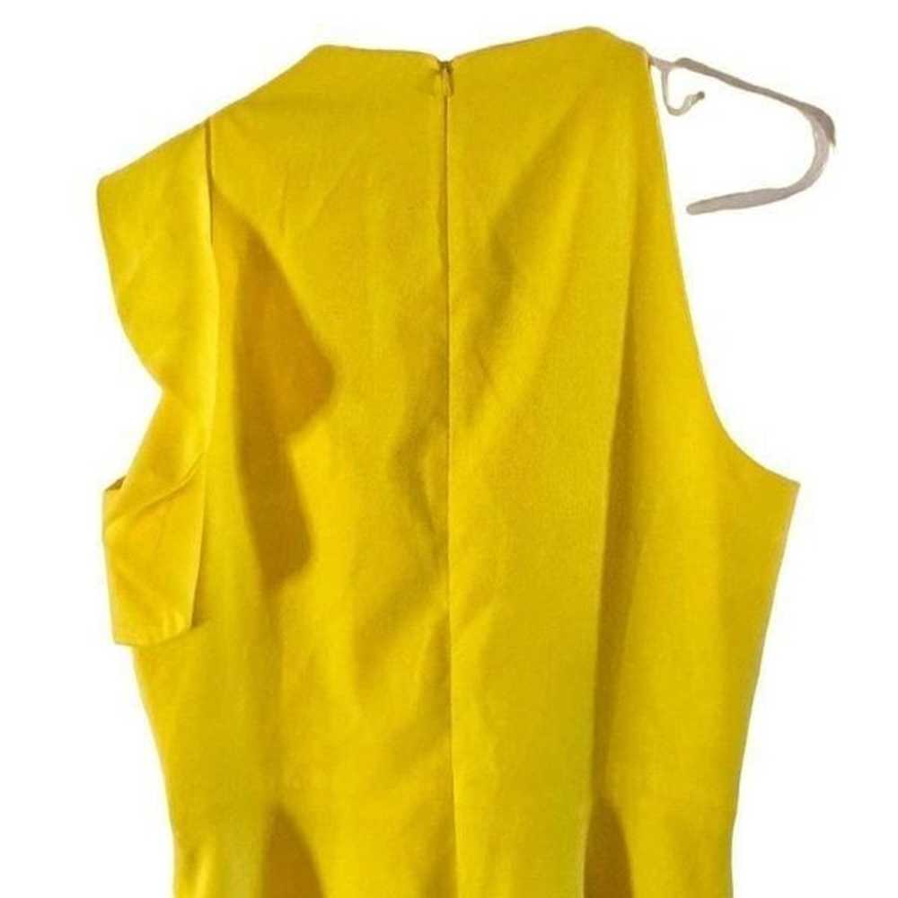Black Halo Pabla Yellow A-Line Mini Dress Ruffle … - image 9