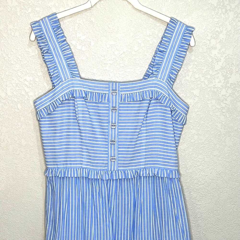 Gal Meets Glam Blue White Striped Sundress Size 2 - image 4